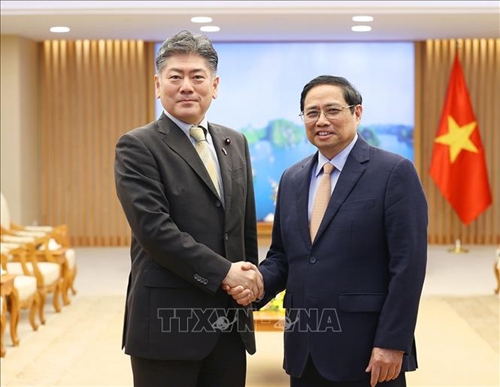 Thủ tướng Phạm Minh Chính tiếp Bộ trưởng Bộ Tư pháp Nhật Bản